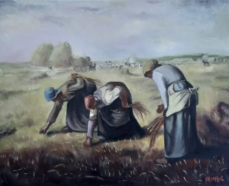 Reproduction The Gleaners by Jean-François Millet