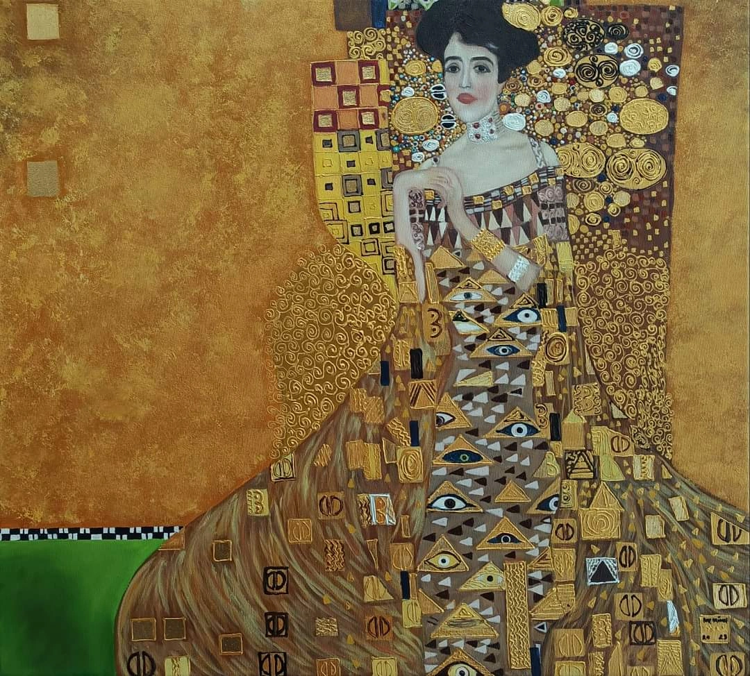 Reinterpretation after Portrait d'Adele Bloch-Bauer I by Gustav Klimt