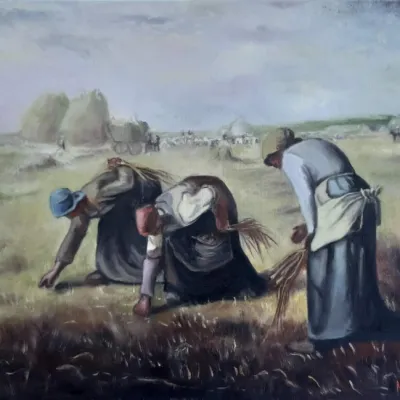 Reproduction The Gleaners by Jean-François Millet