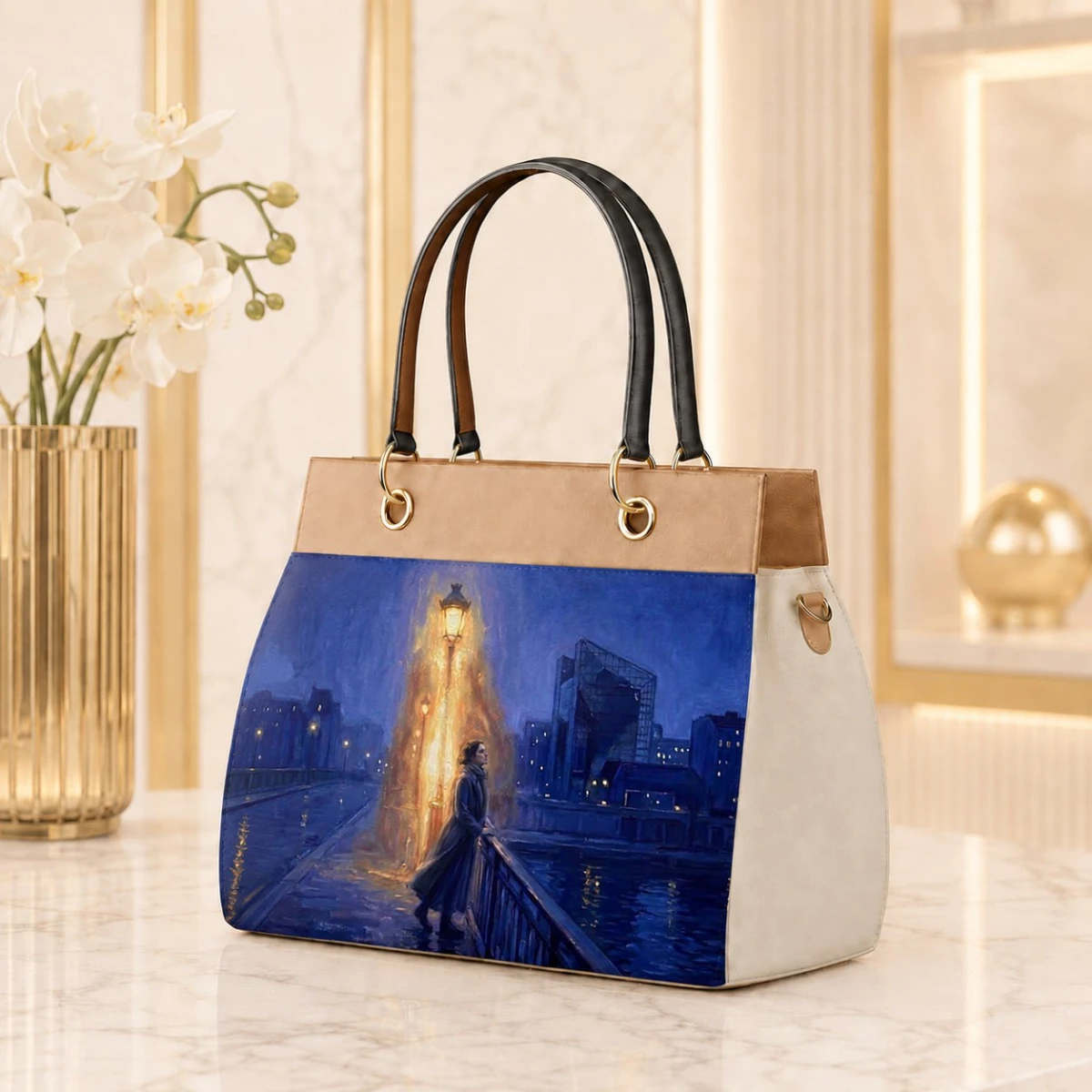 Womens Bag "Night Bridge" — Single-Side Print
